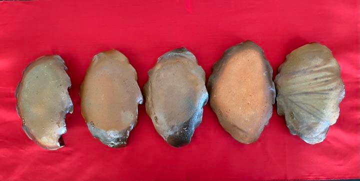 好本宗峯 木の葉皿 5枚【希少品】 備前 - メルカリ