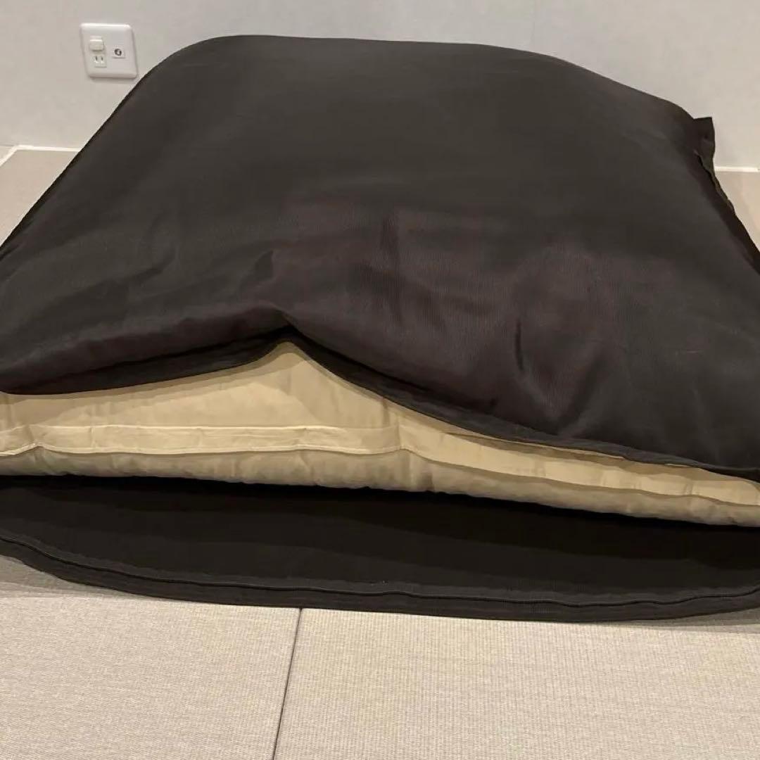 無印　良品計画　BIGクッション　濃ブラウン