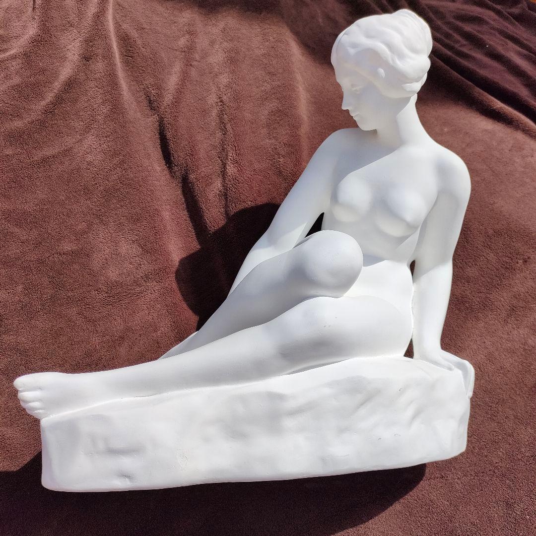 座せる裸婦全身像 渚のヴィーナス ヴィーナス 石膏像 トルソー 女子