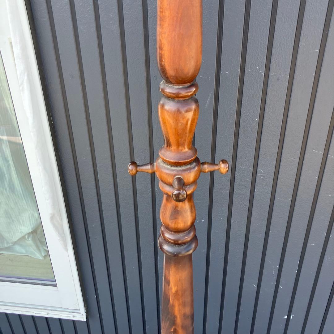 北欧レトロ カリモク 木製 クラシックポールハンガー ハンガーラック