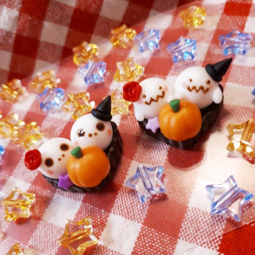 仲良しオバケ♡ハートタルト☆ハロウィン