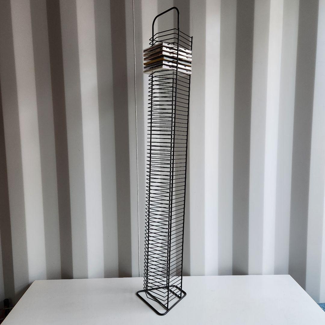希少 ヴィンテージ l Wire CDラック CDタワー 114cm