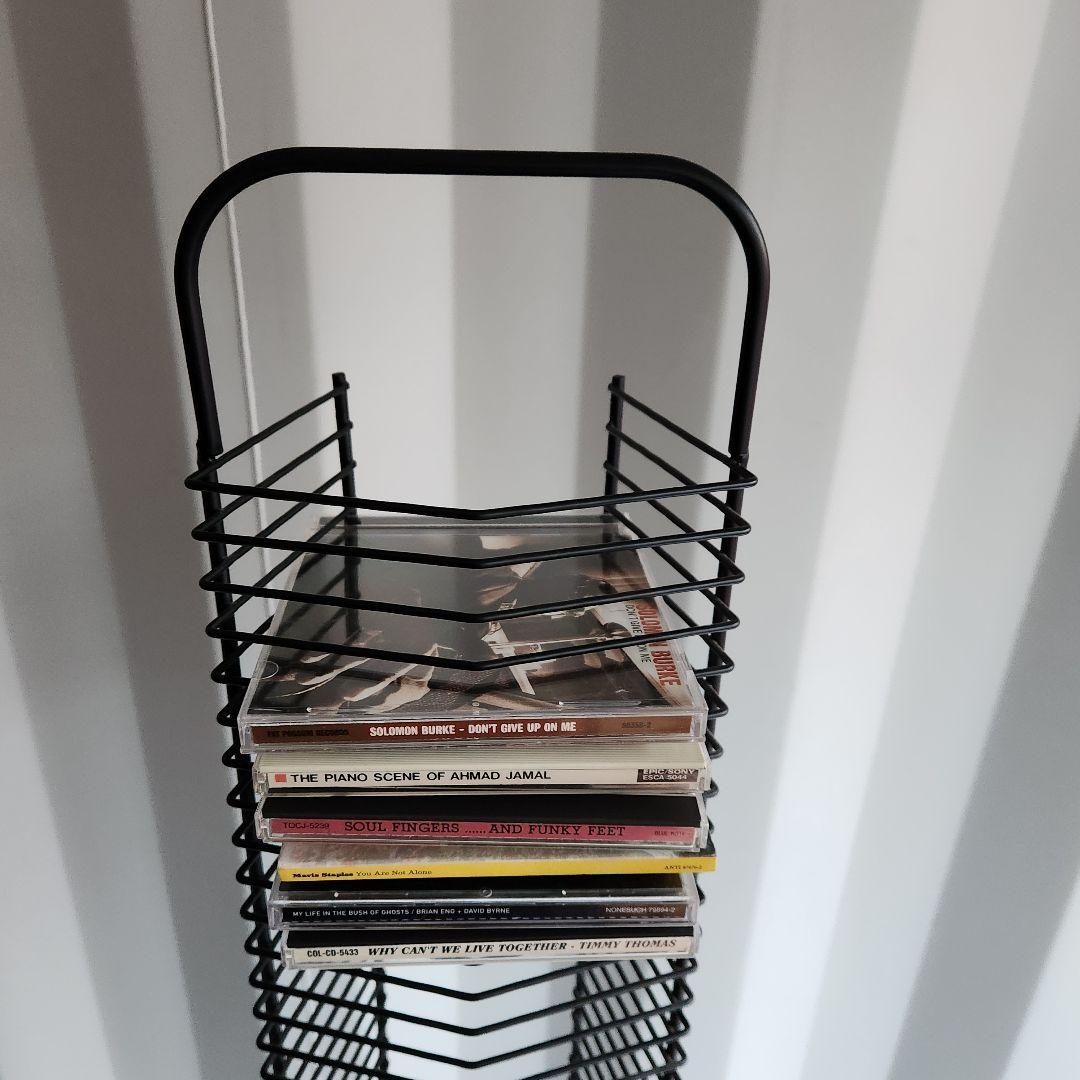 希少 ヴィンテージ l Wire CDラック CDタワー 114cm