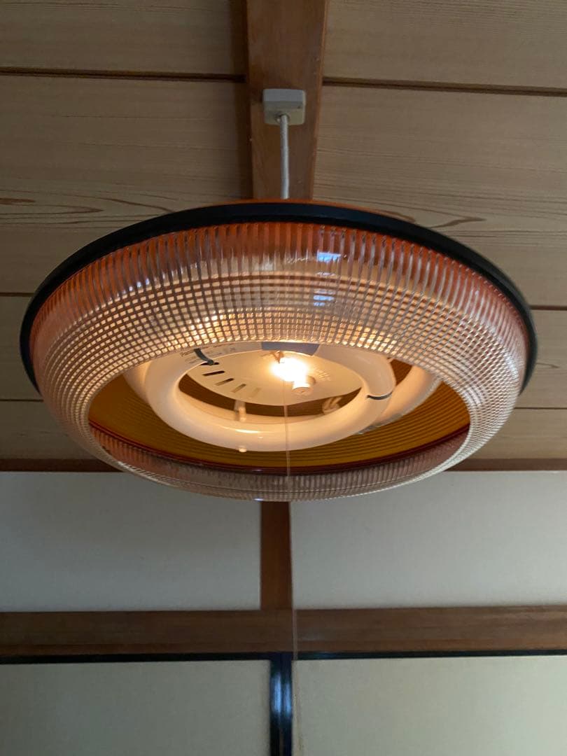 レトロポップ　ペンダントライト　オレンジ蛍光灯　松下電工　2個セット　50Hz