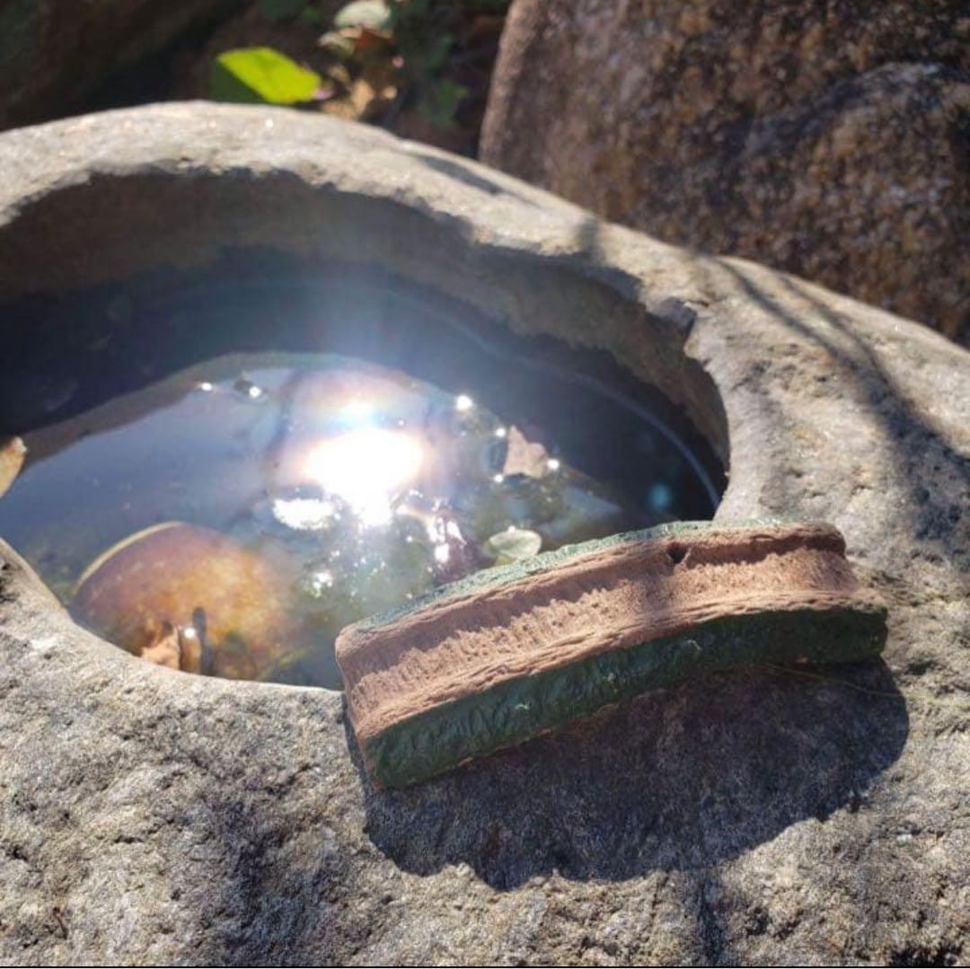 添配セット日本の風景 陶器 ？？置物 18点セット 木箱付きアンティーク