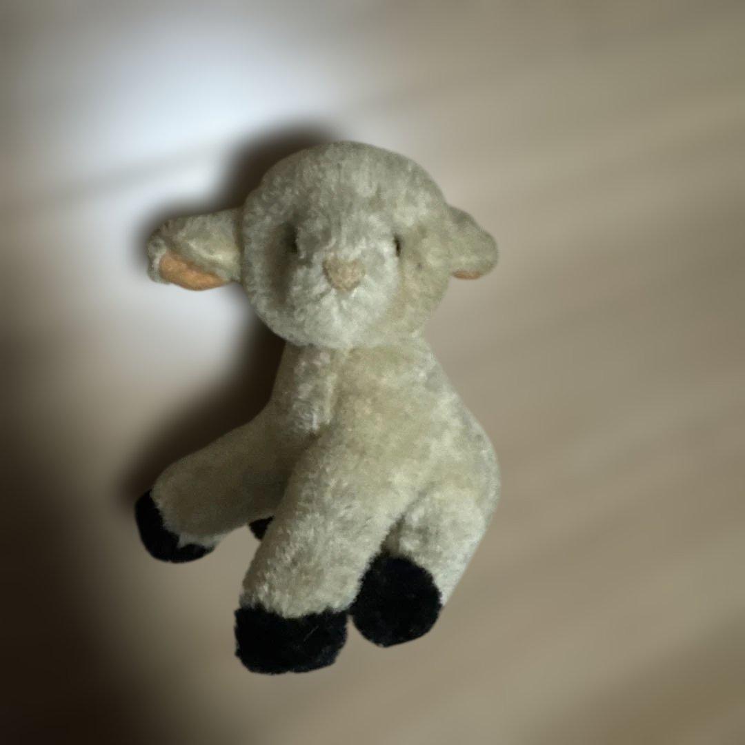 アンティーク　お座りラム　ぬいぐるみ　羊