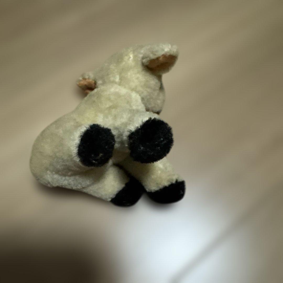 アンティーク　お座りラム　ぬいぐるみ　羊