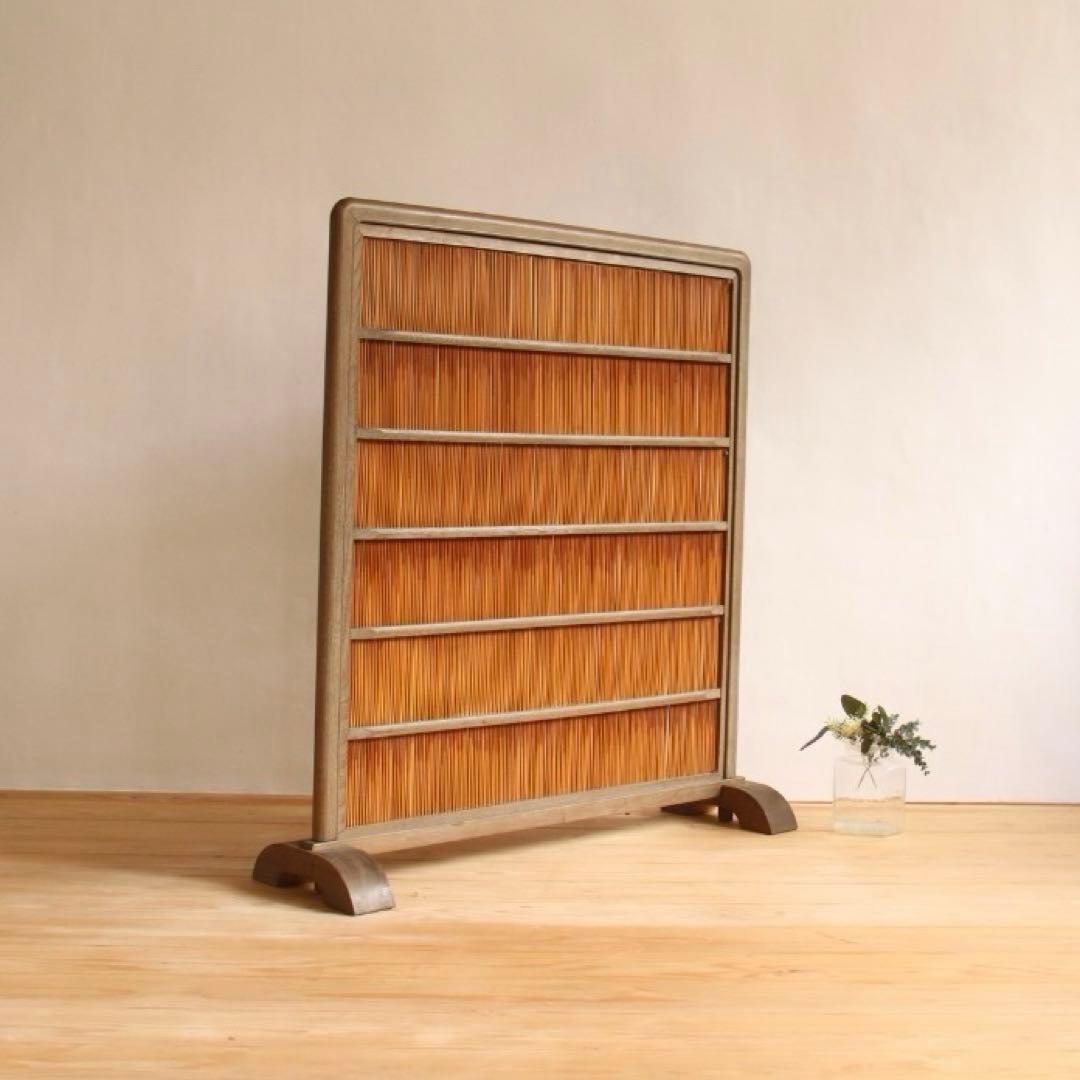 衝立　仕切り　パーテーション　工芸品　古道具　古家具　ビンテージ　アンティーク