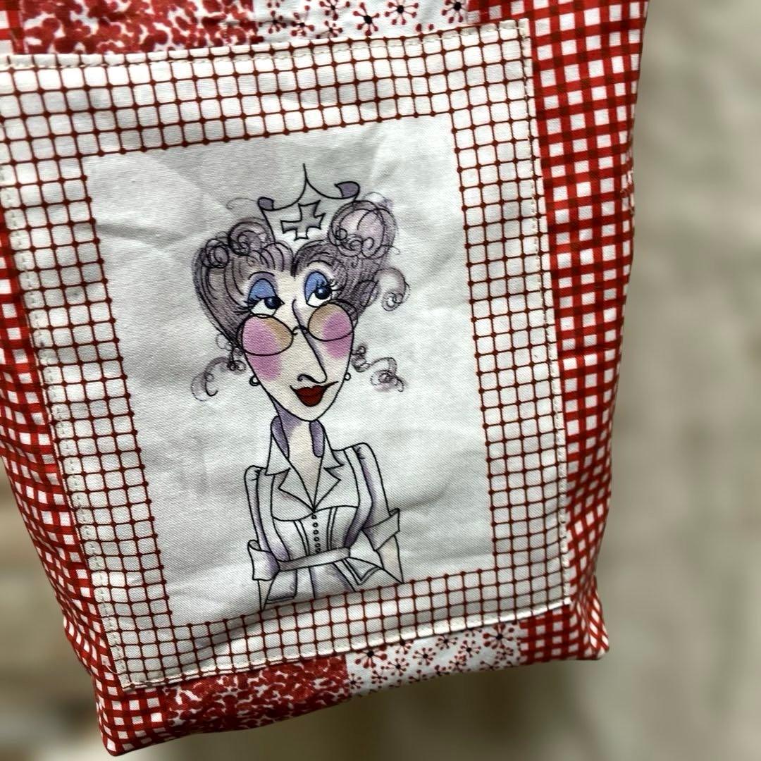 ロラライハリス ナースさんパネルトートバッグ ☆ハンドメイド品