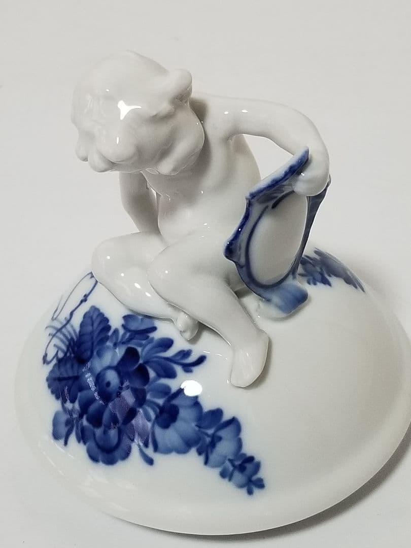 未使用保管品 ロイヤルコペンハーゲン ブルーフラワー ポプリポット 天使