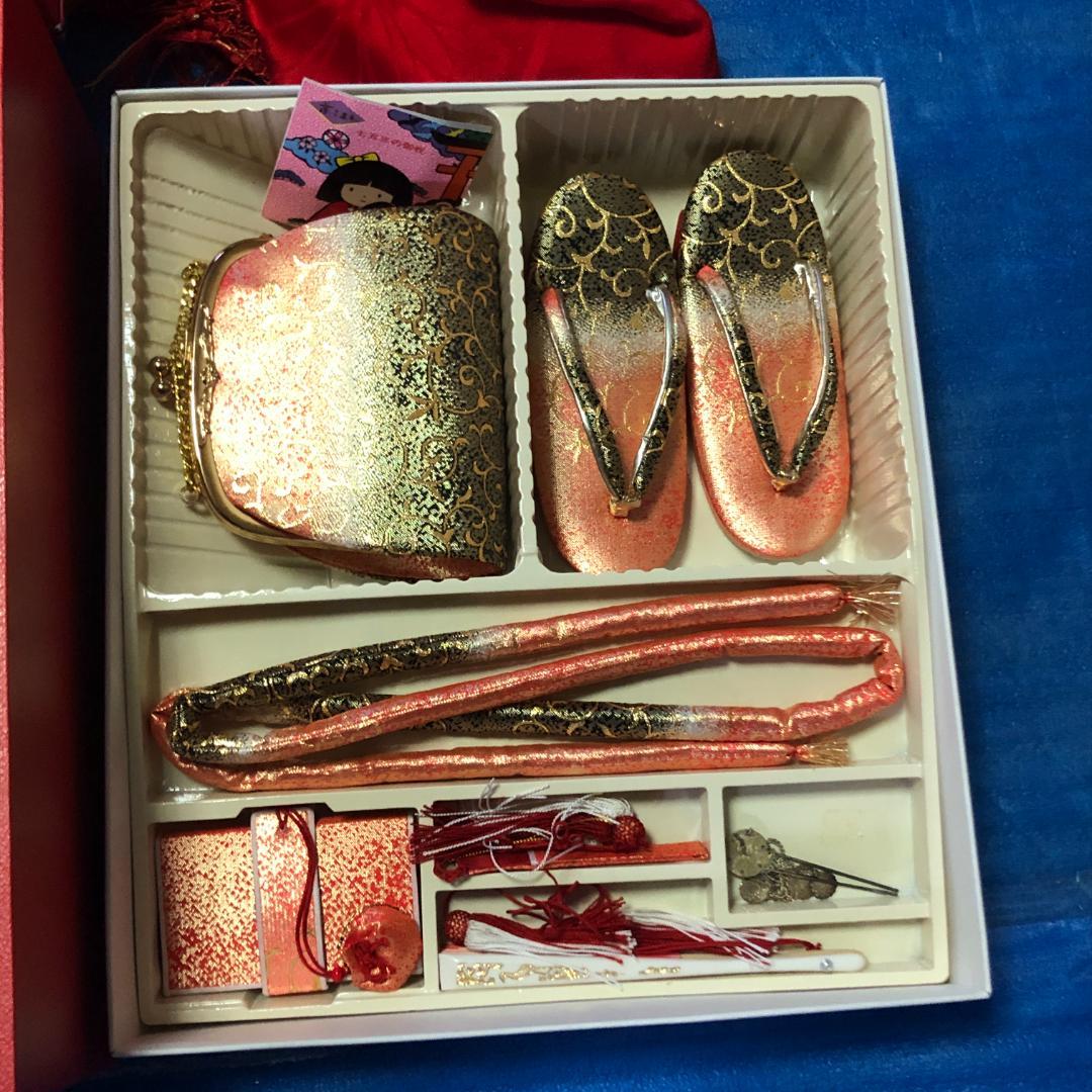 七五三 結び帯 はこせこセット 箱せこ 草履 バッグ 作り帯 結び帯 セット