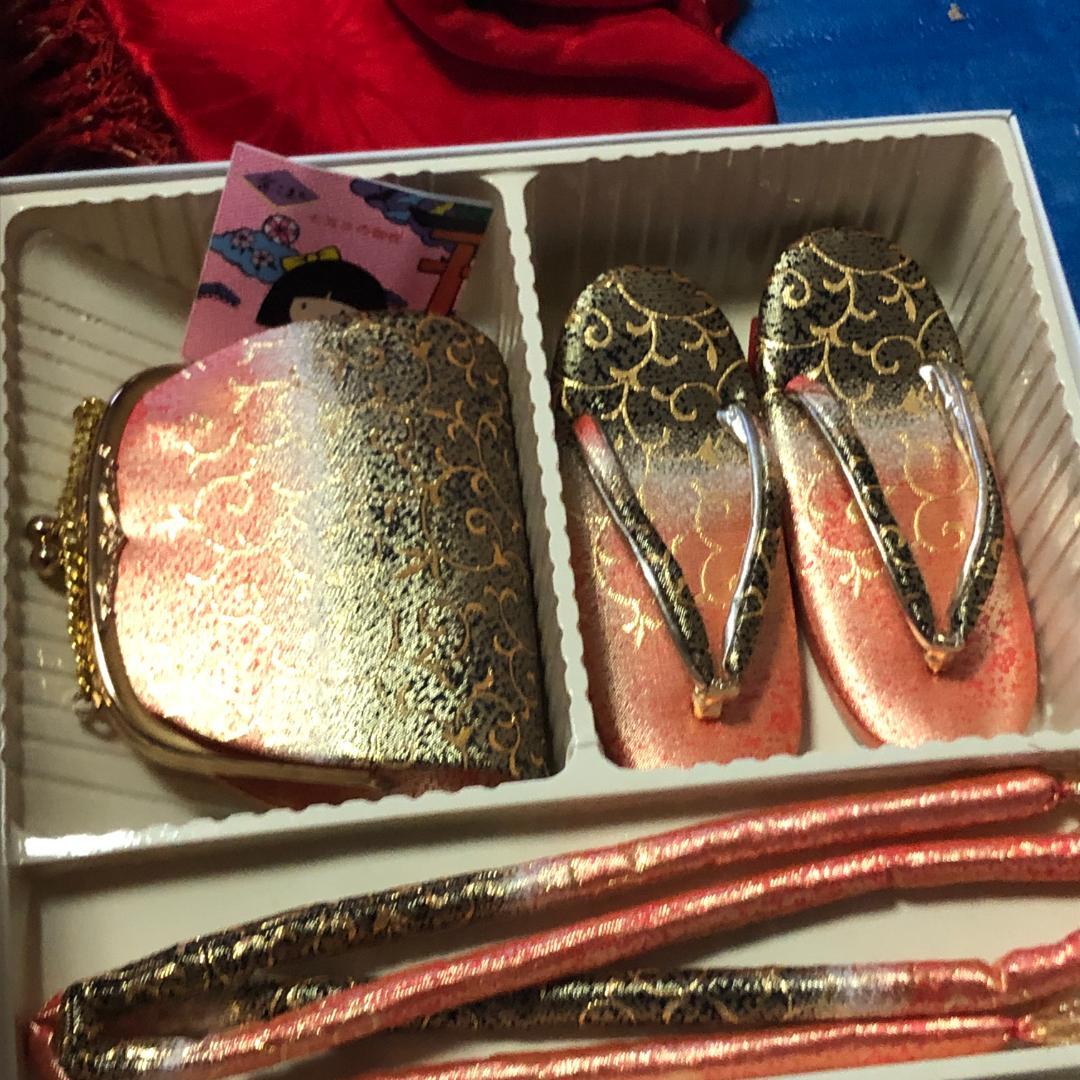 七五三 結び帯 はこせこセット 箱せこ 草履 バッグ 作り帯 結び帯 セット