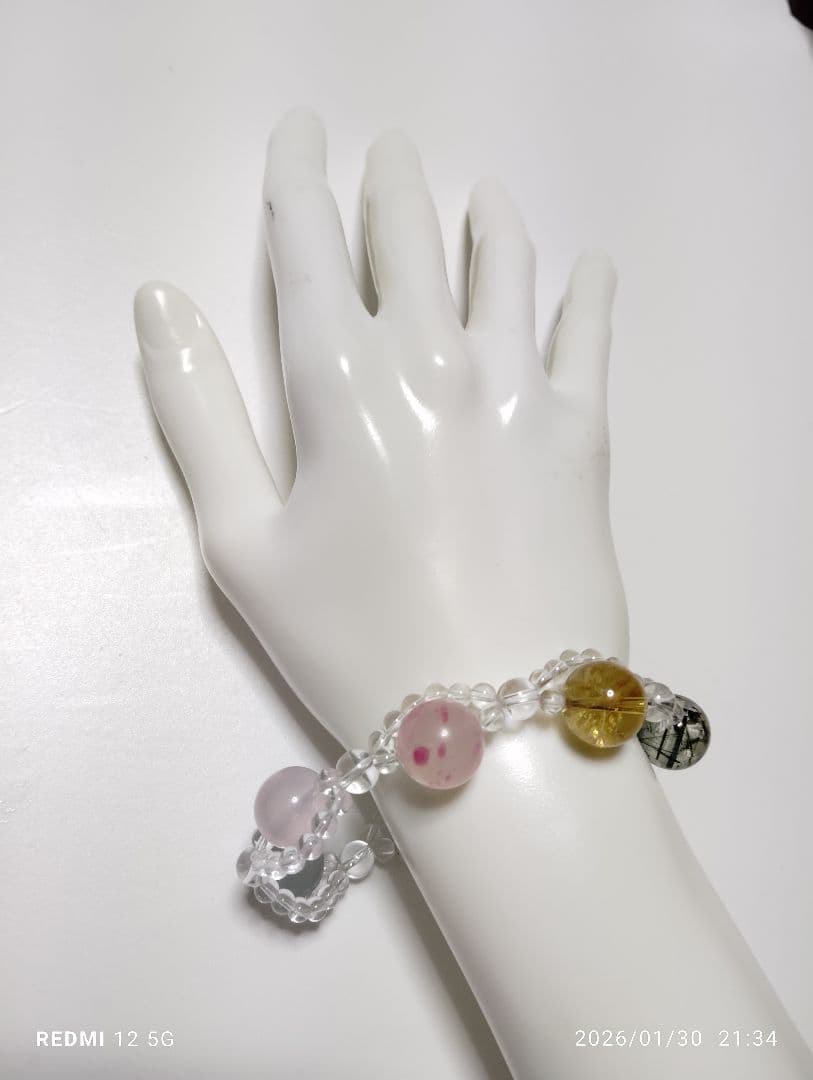 金運 恋愛運 願望成就 人生好転 七宝 パワーストーンブレスレット 限定1本