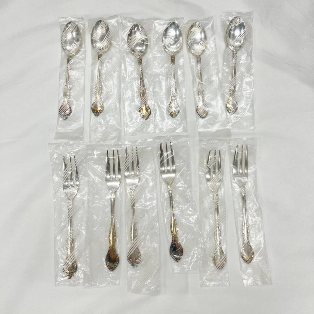 【美品】⭐️LUCKY WOOD 銀食器 シルバー 食器 スプーン フォーク