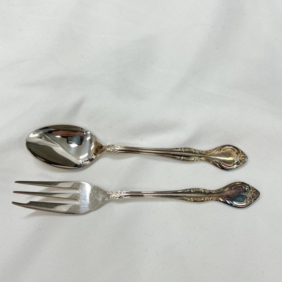 【美品】⭐️LUCKY WOOD 銀食器 シルバー 食器 スプーン フォーク