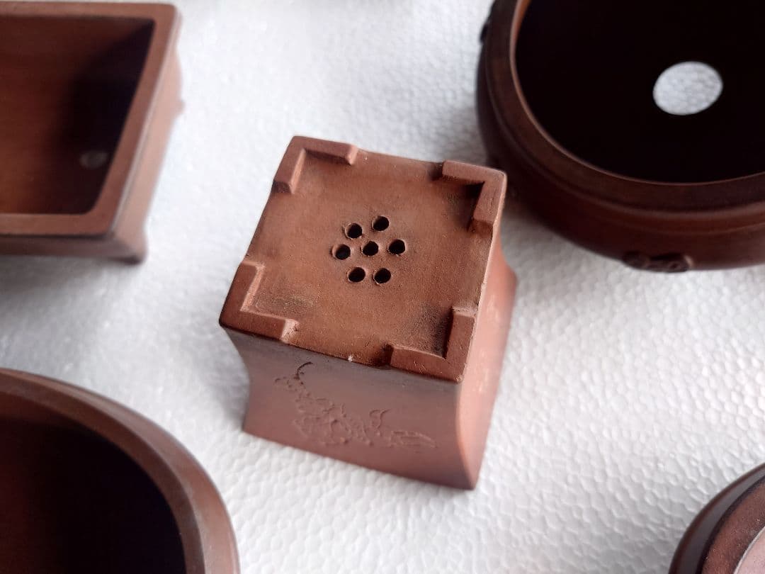 盆栽鉢　支那鉢　中国鉢　中国宜興　13鉢セット