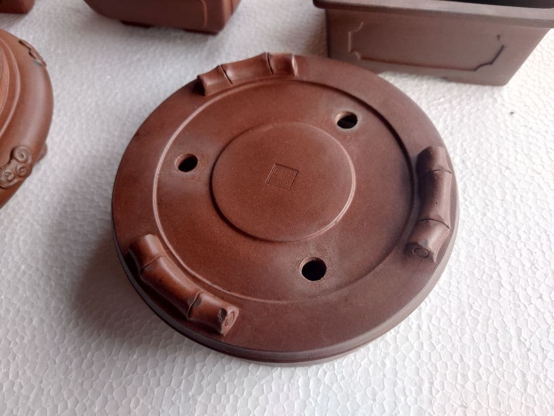 盆栽鉢　支那鉢　中国鉢　中国宜興　13鉢セット