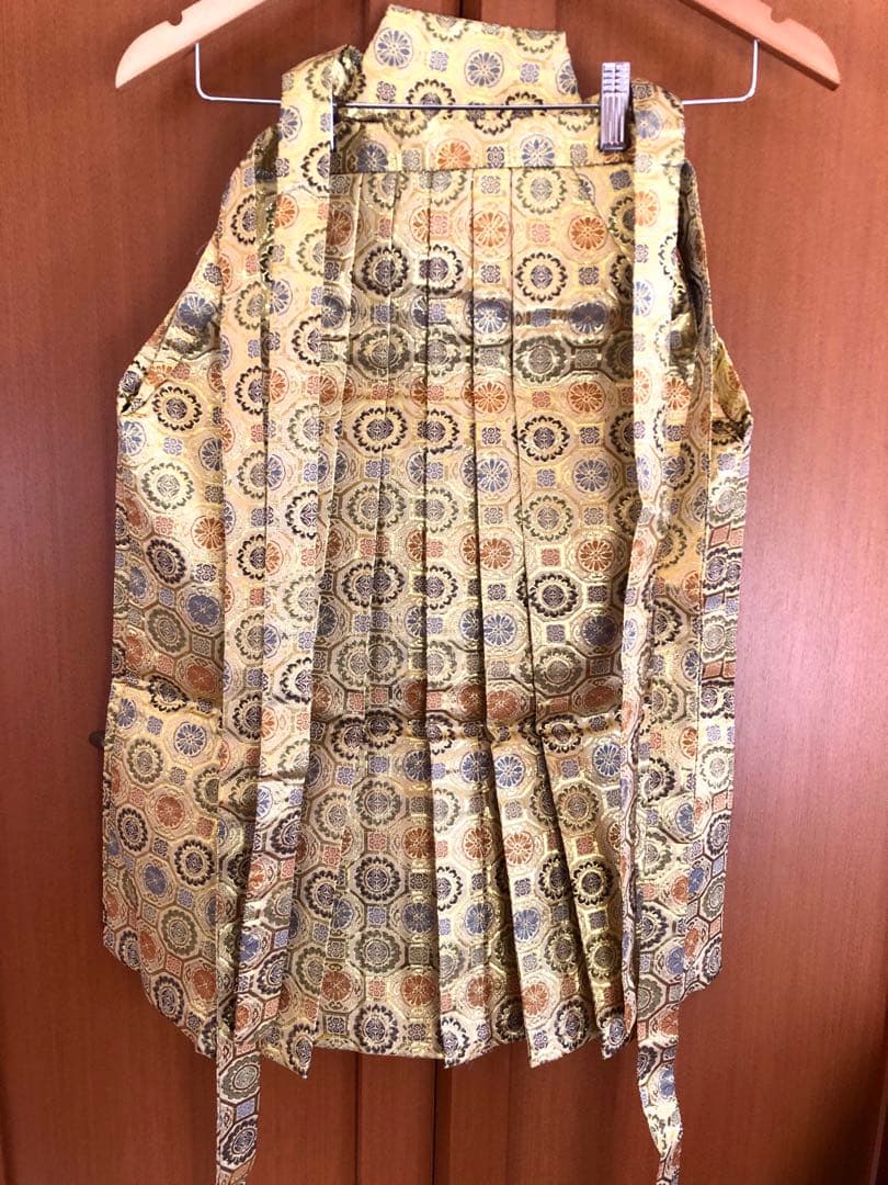 七五三用　伝統着物 羽織 袴 小物 金 黒 鷹 松