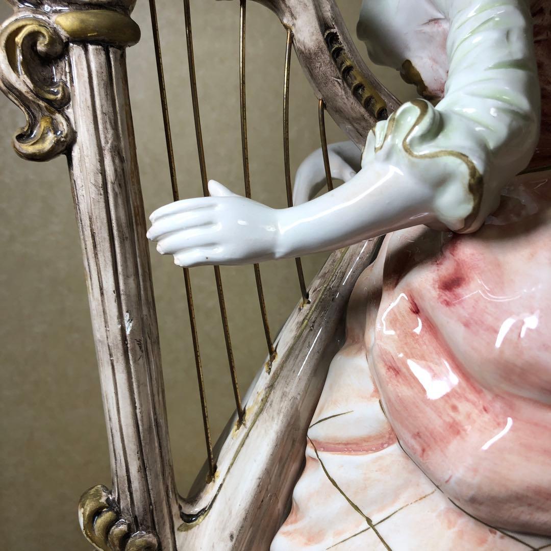 特大イタリア陶磁器製置物