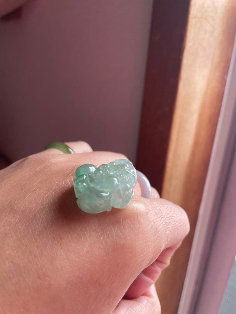 ミャンマー本翡翠 貔貅 ネックレストップ