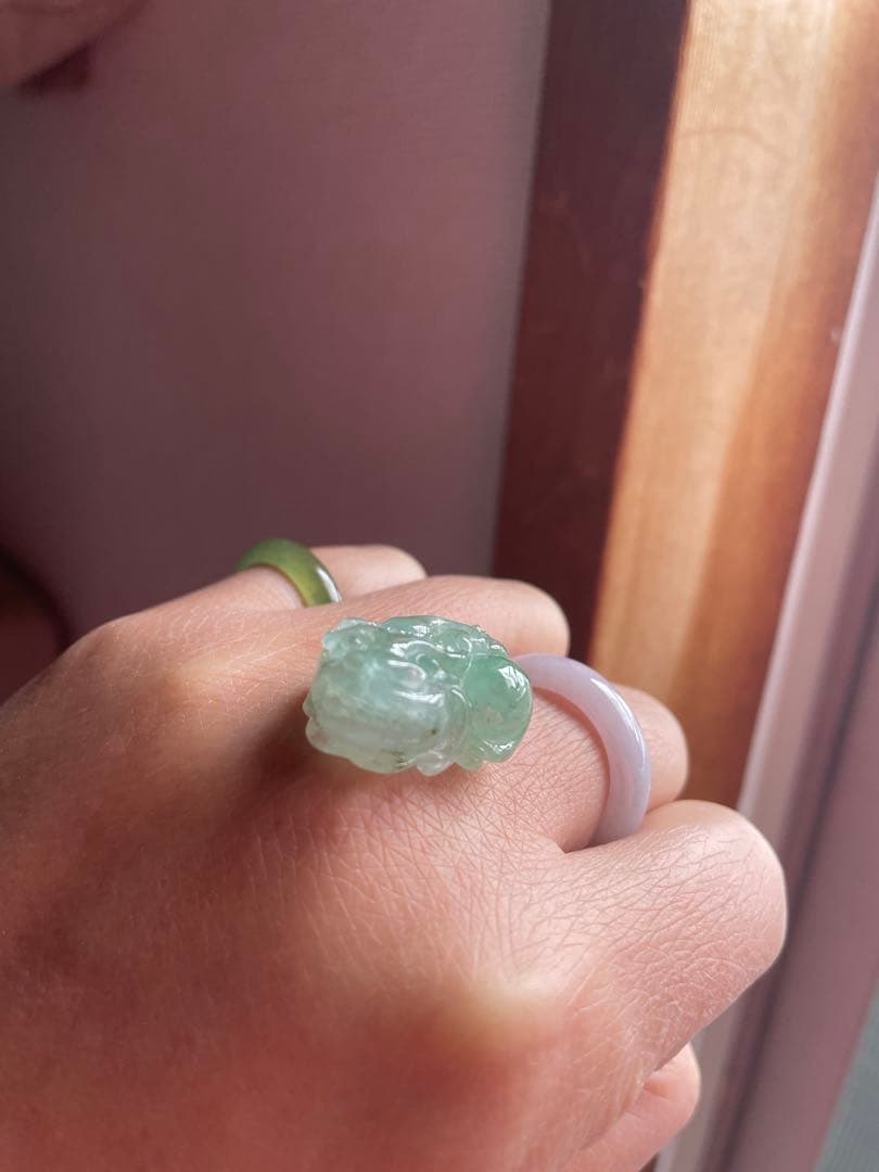 ミャンマー本翡翠 貔貅 ネックレストップ