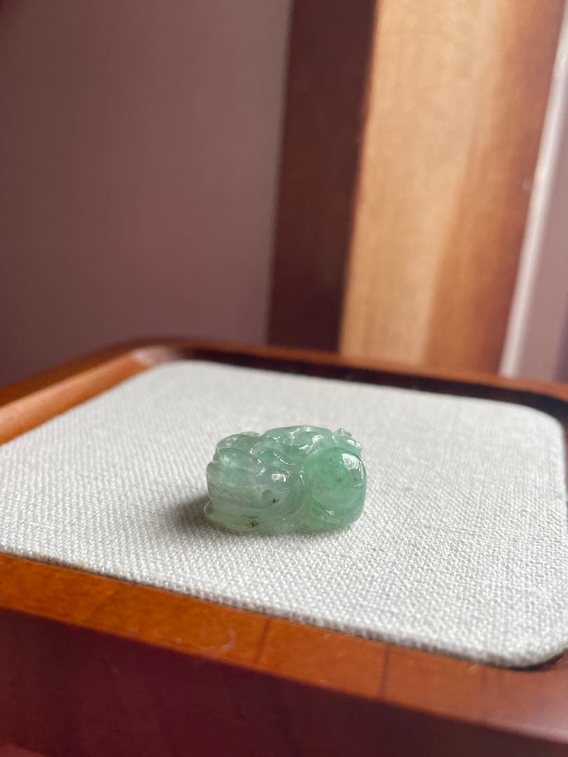 ミャンマー本翡翠 貔貅 ネックレストップ