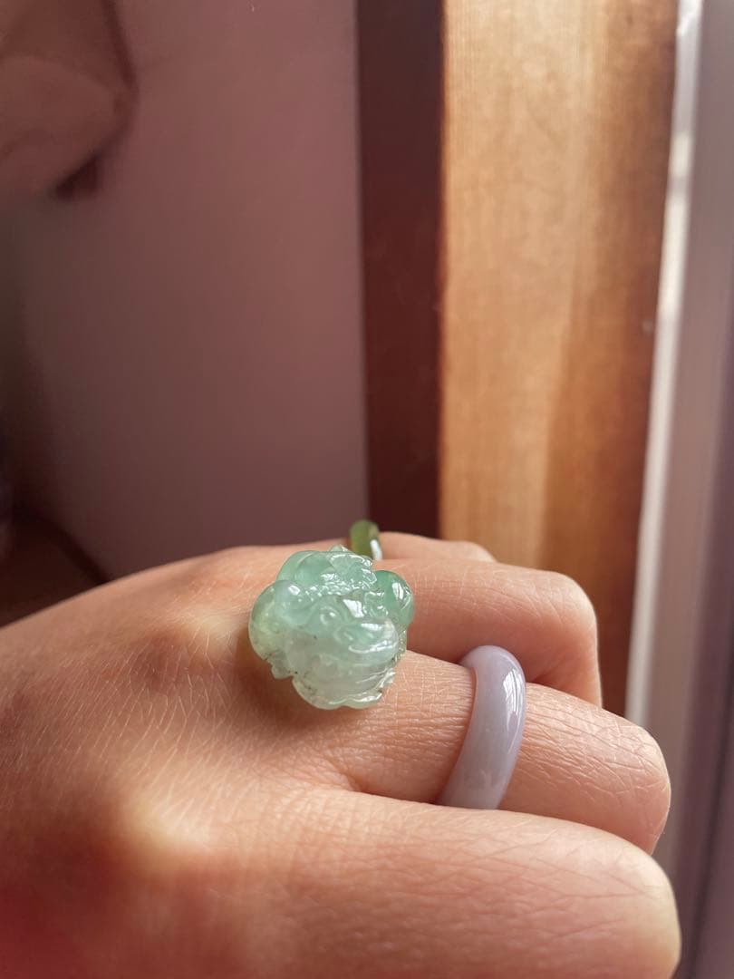 ミャンマー本翡翠 貔貅 ネックレストップ