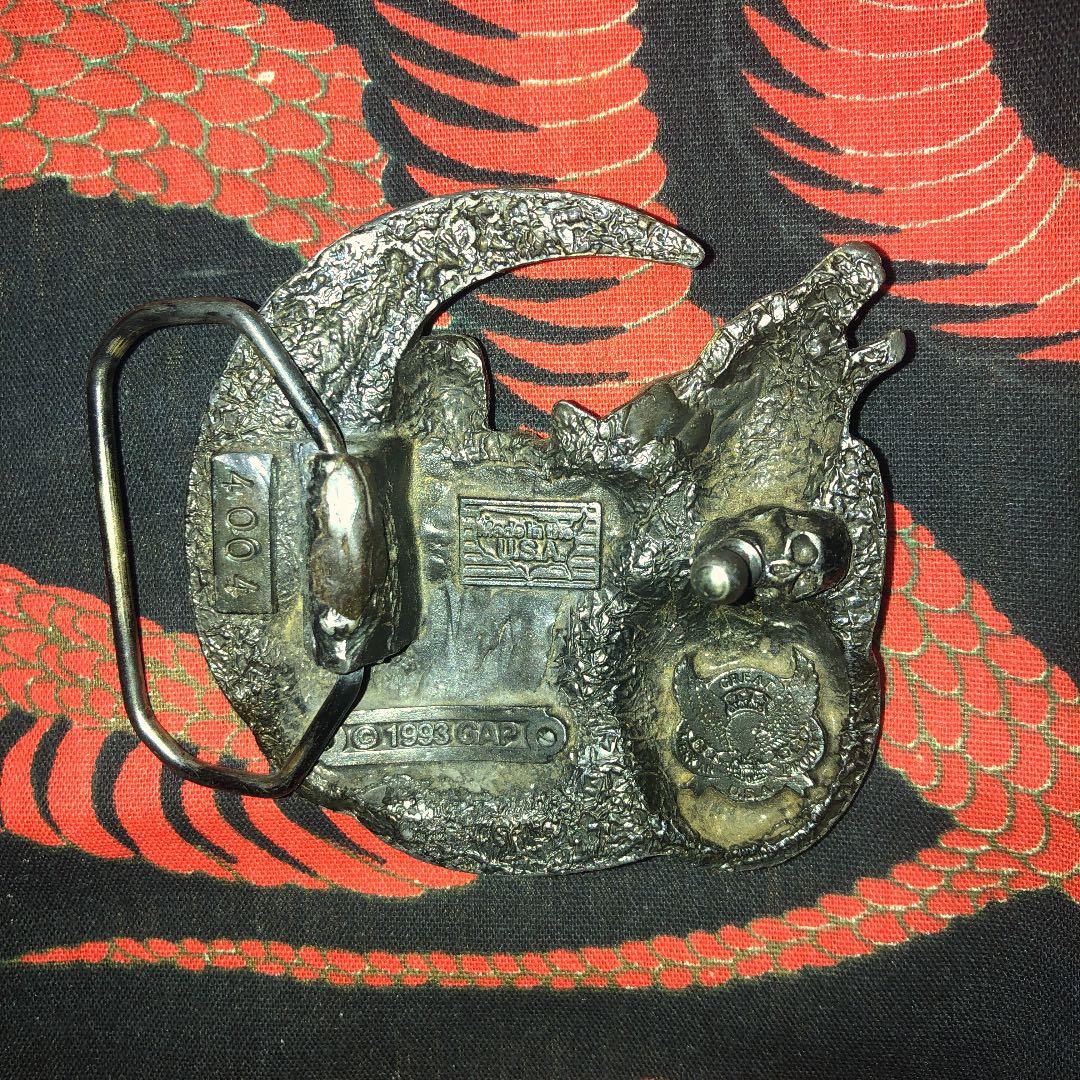 バックル　アメリカ　コロラド　月　鉄　ベルト　金具　荒野　騎士　道　光　90s