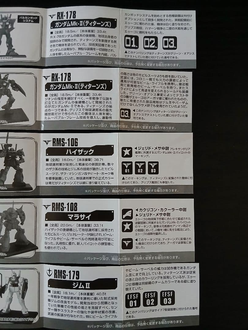 ガンダムコレクション 大量60機 ティターンズセット 袋未開封 量産機多数