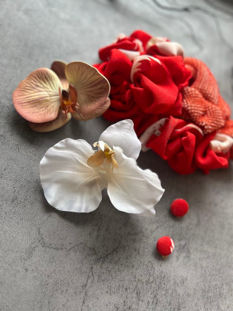 c*a様 七五三　七五三髪飾り　ヘッドドレス　着物髪飾り　リメイク髪飾り015