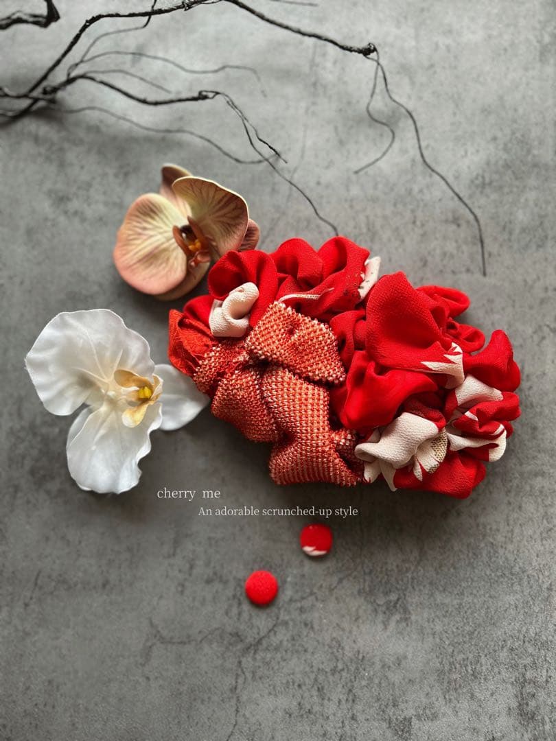 c*a様 七五三　七五三髪飾り　ヘッドドレス　着物髪飾り　リメイク髪飾り015