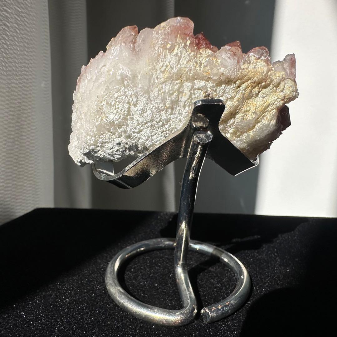 天然石赤水晶のクラスター　置物NO.090304