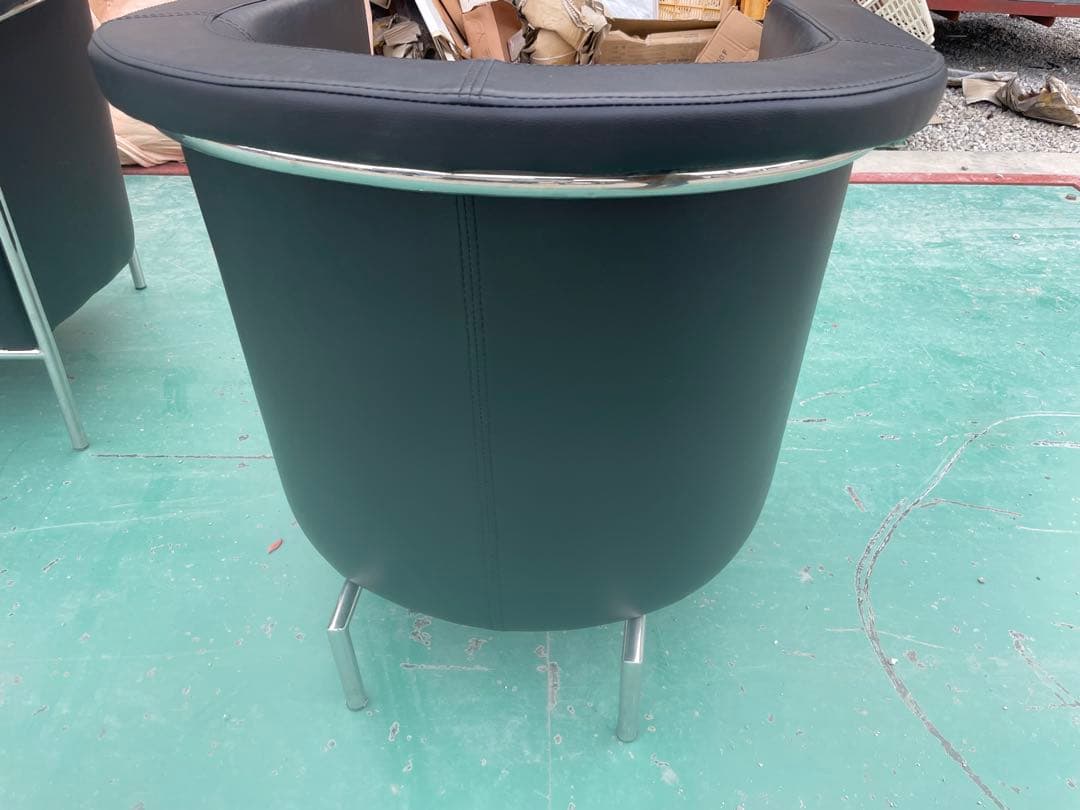 合皮クラブチェア◎ モダンデザインラウンジチェア／店舗・サロン・書斎1\3