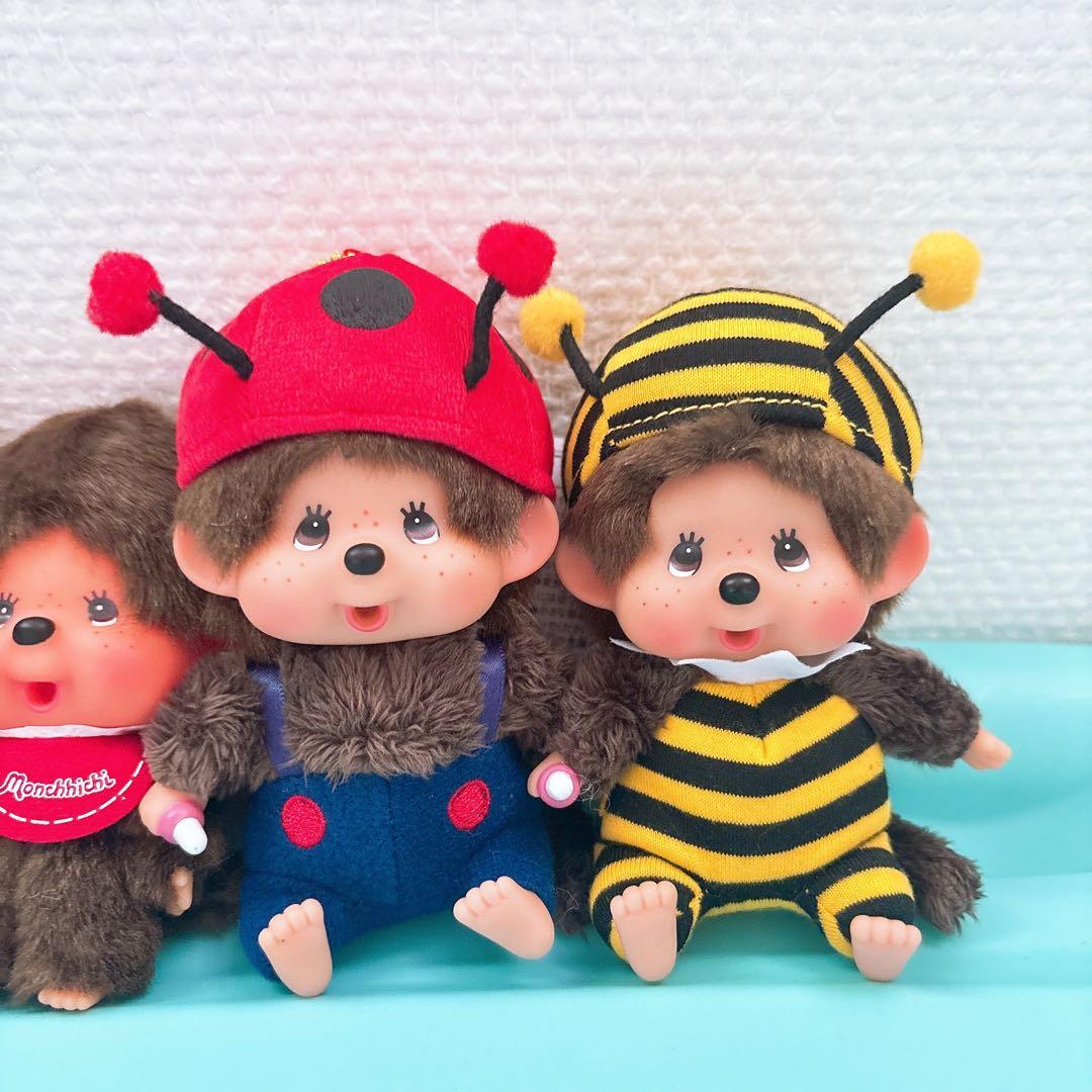 【24時間以内発送】モンチッチ顔でかキーチェーン4点セット