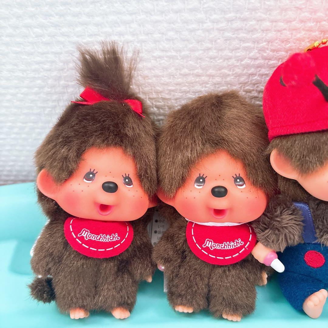 【24時間以内発送】モンチッチ顔でかキーチェーン4点セット