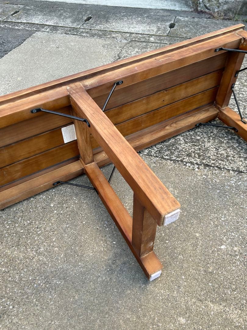 ビンテージ風 木製ベンチ ガーデン家具 フォールディン　北欧風　ヨハンベンチ