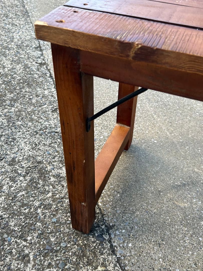 ビンテージ風 木製ベンチ ガーデン家具 フォールディン　北欧風　ヨハンベンチ