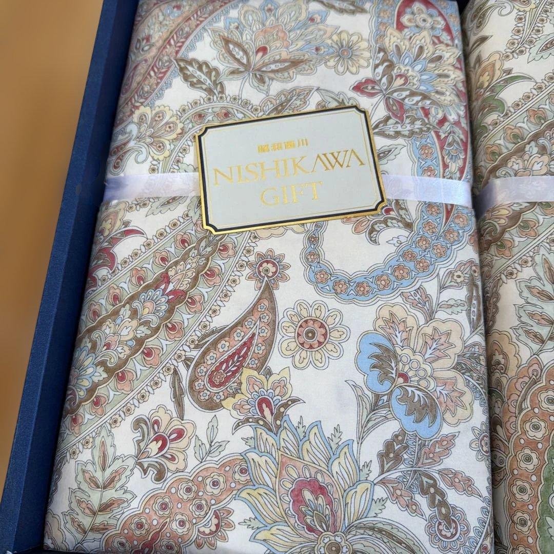 やちゃん新品未使用品 ホワイトダック昭和西川謹製羽毛肌掛けふとん ダウン