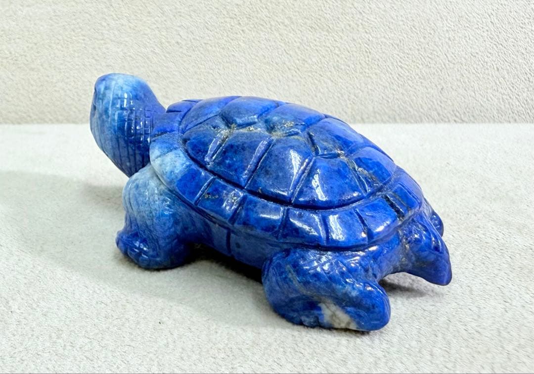 カービング！　ラピスラズリ　384.81ct インテリア（LA-7709）