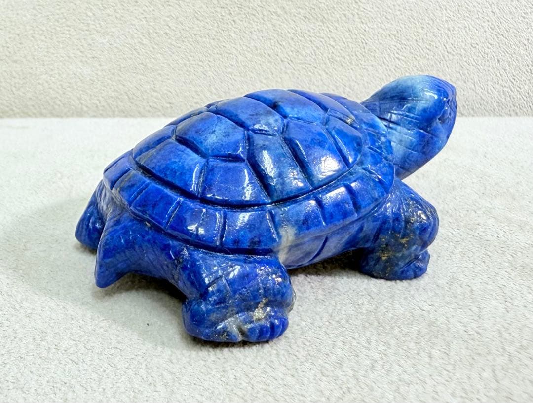 カービング！　ラピスラズリ　384.81ct インテリア（LA-7709）