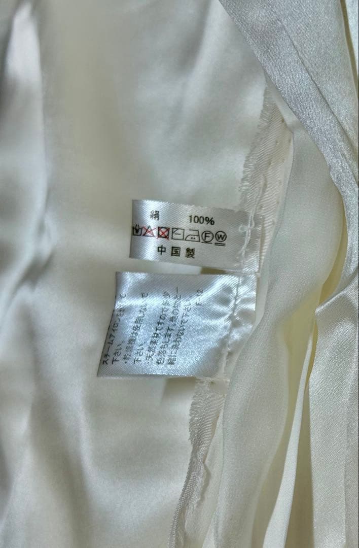 シルク100% 布団カバー ダブルサイズ 白