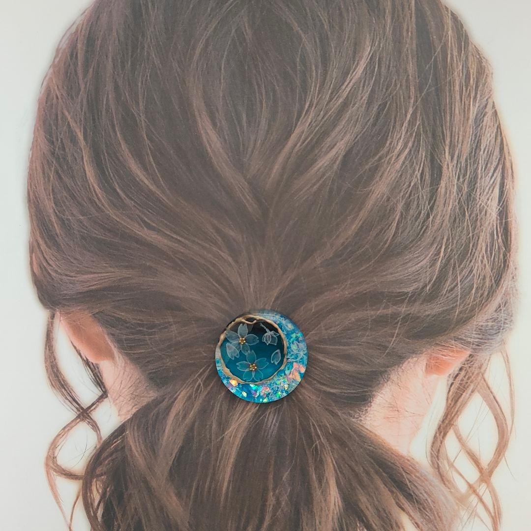 【25-10.order02】　ハンドメイド　レジン　ヘアゴム