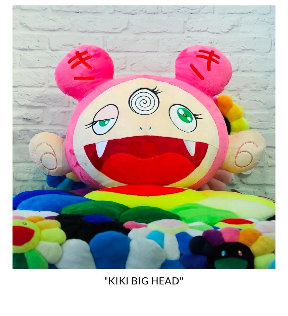 カイカイビッグヘッド 村上隆 クッション ぬいぐるみ 特大 定価11.5万