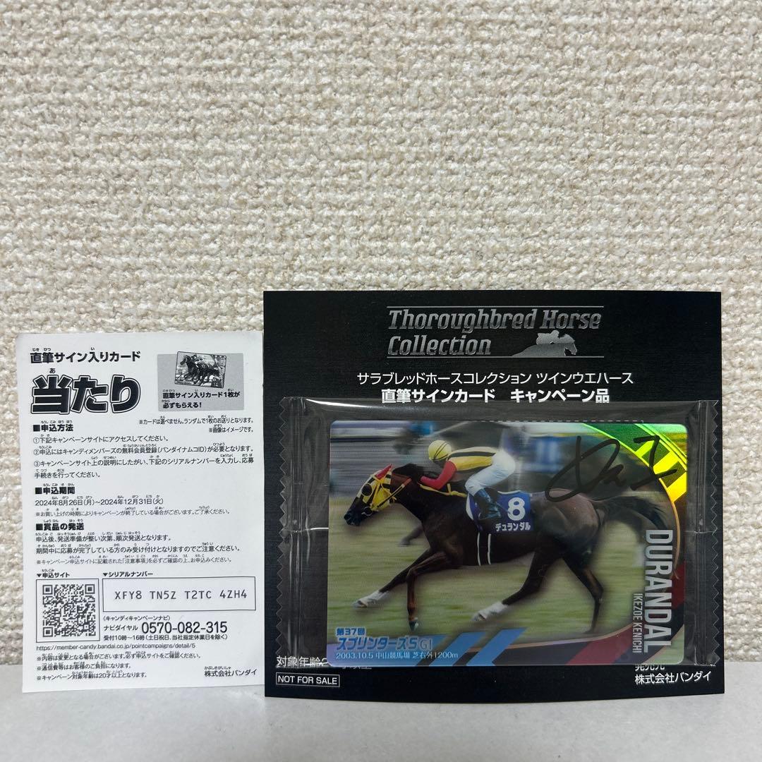 サラブレッドホースコレクション 当選品 デュランダル 池添謙一騎手