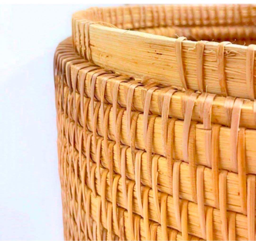 アタ バリ雑貨 輸入品 収納 輸入 かご 籠 筒 伝統 高級 インテリア