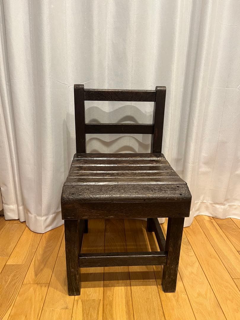 昭和レトロ 学校椅子 木製椅子 アンティーク スツール 古家具 古道具