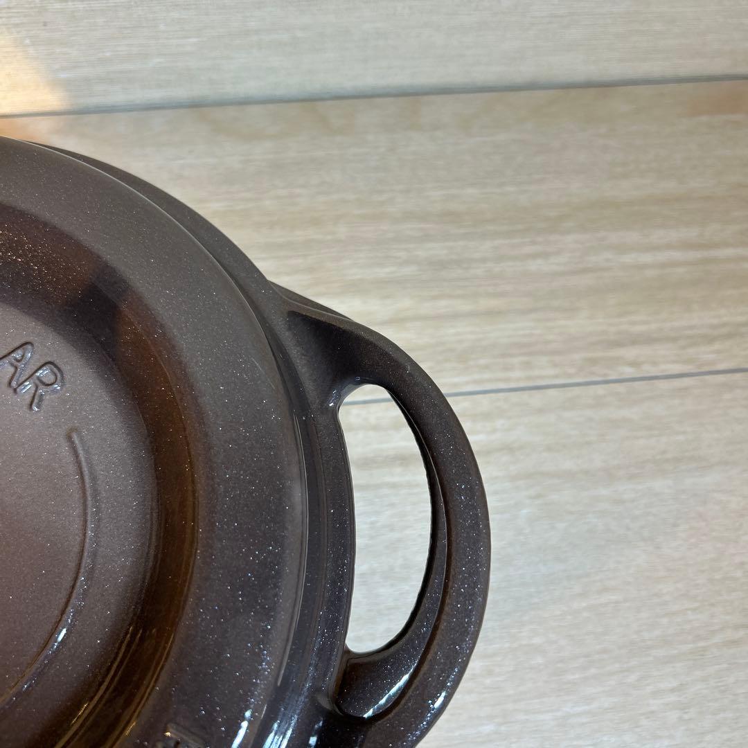 訳あり　バーミキュラ　オーブンポット ラウンド　22cm パールブラウン　両手鍋