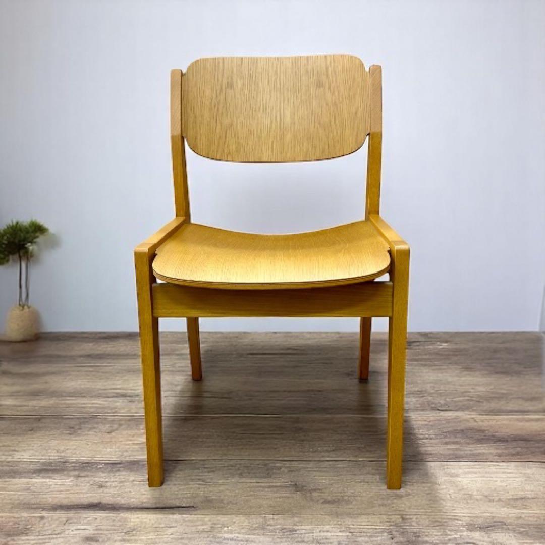 【良品】天童木工 水之江忠臣 ブックチェア　図書館椅子