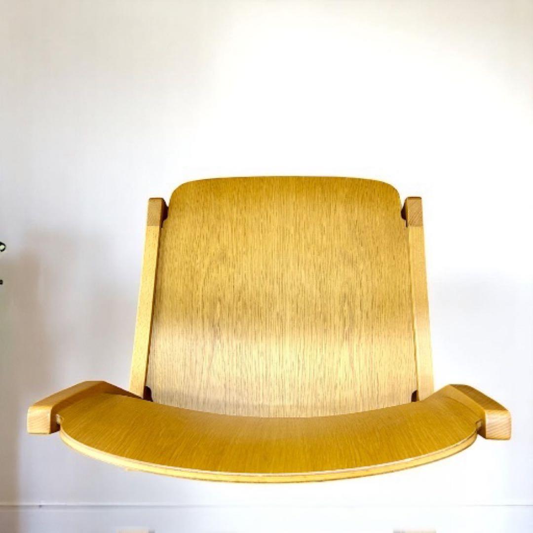 【良品】天童木工 水之江忠臣 ブックチェア　図書館椅子