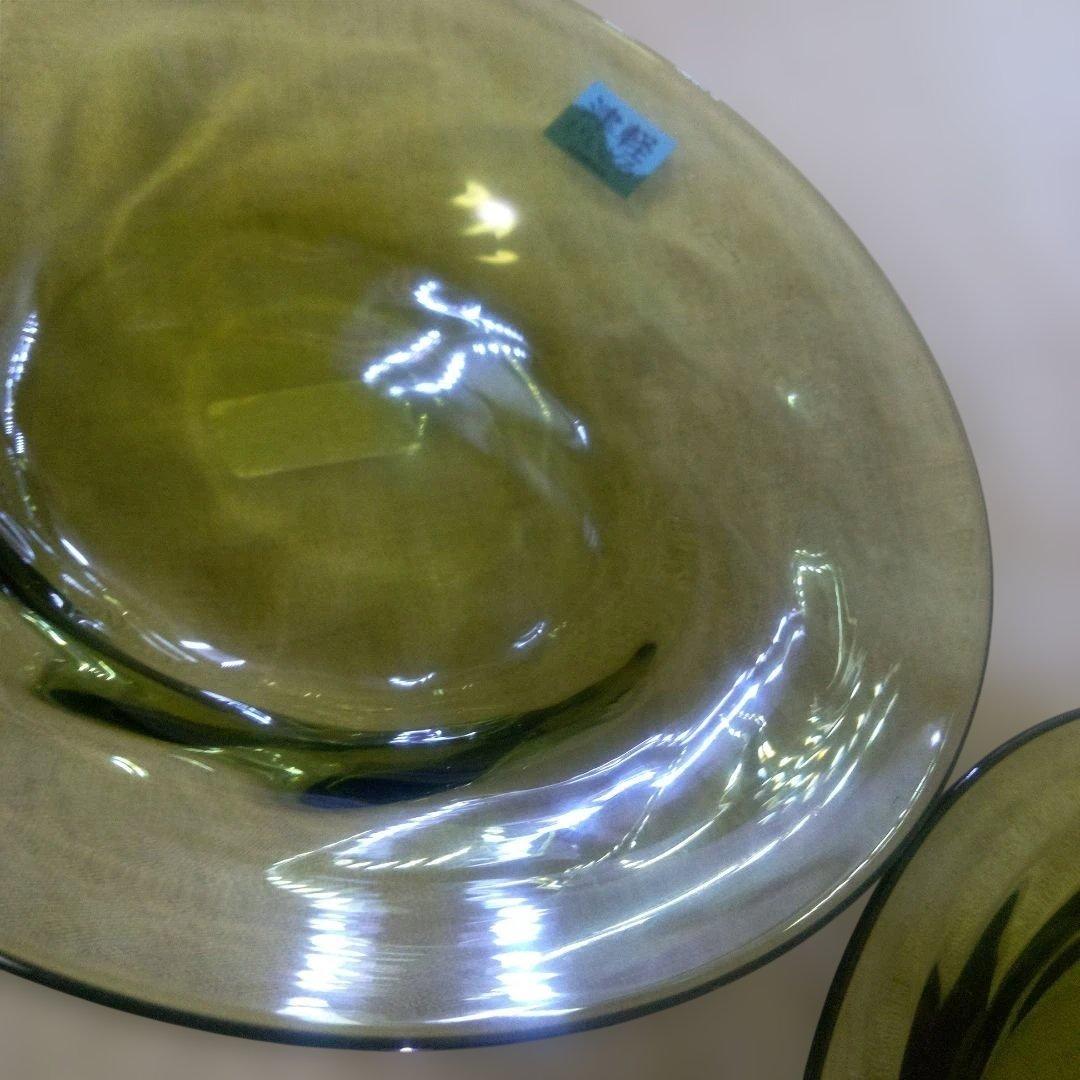 ◾2/23迄出品◾新品カメイガラス 津軽びいどろ七里長浜 プレート(2種